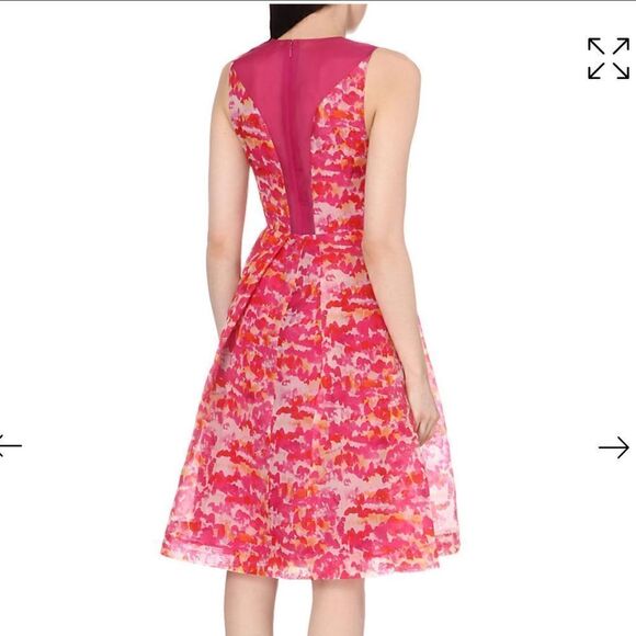 Whistles WATERCOLOUR ORGANZA DRESS size 2 - Picture 3 of 11